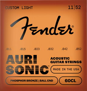 Fender / 60CL AuriSonic 60 Phosphor Bronze Acoustic Guitar Strings 11-52 �t�F���_�[ �A�R�[�X�e�B�b�N�M�^�[�� �y�����X�z