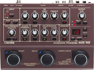 BOSS / AD-10 Acoustic Preamp �A�R�[�X�e�B�b�N�y��p �A�R�[�X�e�B�b�N�v���A���v AD10 �y���l�X�z