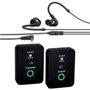 SENNHEISER �[���n�C�U�[ / IE 100 PRO BLACK �v���p���j�^���� �O�C���z�� �yKWS-EM1���C�����X�Z�b�g�z�y�䒃�m���{�X�z