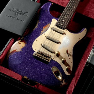 Fender Custom Shop / Master Builder Apprentice 1966 Stratocaster Relic Purple Sparkle over 3-Color Sunburst Built by Nick Saccone �y�a�J�X�z