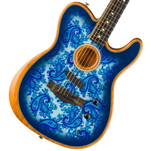 Fender / FSR American Acoustasonic Telecaster Streaked Ebony Fingerboard Blue Paisley �y�����X�z�yYRK�z