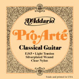 D'Addario / Classic Guitar Pro-Arte Laser Selected Nylon Trebles EJ43 Light Tension 27.5-42 クラシックギター弦【池袋店】