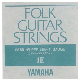 YAMAHA   Folk Guitar String FS551 Super Light .010 1E バラ弦 ヤマハ