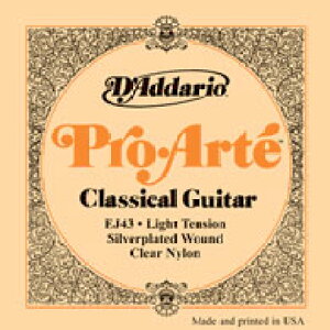 D'Addario / Classic Guitar Pro-Arte Laser Selected Nylon Trebles EJ43 Light Tension 27.5-42 �N���V�b�N�M�^�[�� �y�����X�z