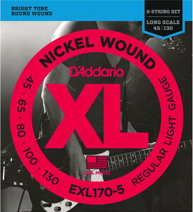 D'Addario / EXL170-5 Regular Light 45-130 Long Scale 5-Strings �x�[�X�� �y�����X�z