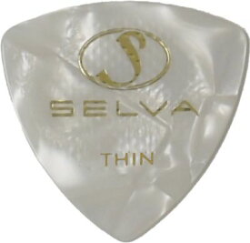 Selva / Rubber Grip Pick オニギリ Thin(0.50mm) Pearloid 材質：セルロース 色：パーロイド （ラバー滑り止め付） 【横浜店】