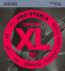 D'Addario / ProSteels EPS170 Regular Light 45-100 Long Scale �x�[�X�� �y�����X�z