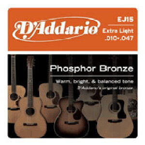 D'Addario / Phosphor Bronze EJ15 Extra Light 10-47 yAR[XeBbNM^[(ARM)zyAcoustic Guitar StringszytH[NM^[zyZbgzy__IzyDaddariozytHXt@[uYzy
