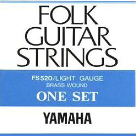 YAMAHA / Brass Wound FS-520 Light 12-53 【アコースティックギター弦(アコギ弦)】【Acoustic Guitar Strings】【フォークギター弦】【セット弦】【ヤマハ】【ブラスワウンド】【FS520】【ライト】【新宿店】