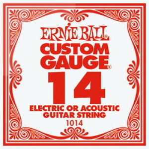 ERNiE BALL / Electric or Acoustic Steel Plain 1014 .014 o yGLM^[zyElectric Guitar StringszyAR[XeBbNM^[(ARM)zyAcoustic Guitar StringszytH[NM^[zyA[j[{