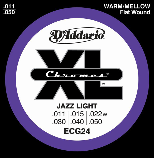 D'Addario   Chromes Flat Wound ECG24 11-50 Jazz Light ：イシバシ楽器 17Shops
