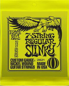 ERNiE BALL / #2621 REGULAR SLiNKY 10-56 7-Strings yGLM^[zyElectric Guitar StringszyZbgzyA[j[{[zyM[XL[zyCG[zyYellowzy7M^[zy7stringszy7