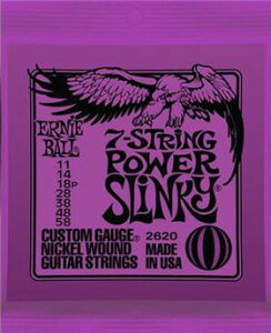ERNiE BALL / #2620 POWER SLiNKY 11-58 7-Strings yGLM^[zyElectric Guitar StringszyZbgzyA[j[{[zyp[XL[zyp[vzyPurplezy7M^[zy7stringszy7pz