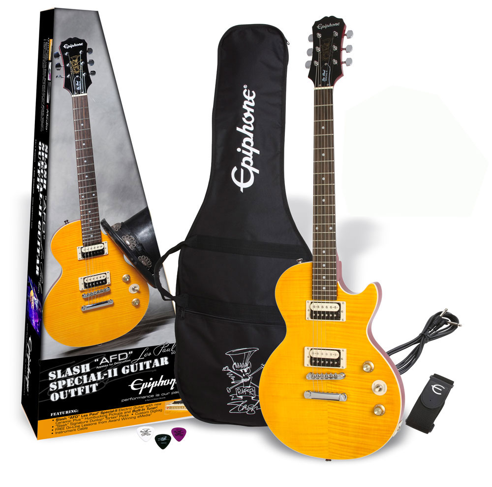 【在庫有り】 Epiphone / Slash AFD Les Paul Special-II Guitar Outfit Appetite Amber 【スラッシュシグネチャーモデル!】《純正アクセサリーセット進呈/+2308111624008》 エピフォン エレキギター レスポール スペシャル エレキギター