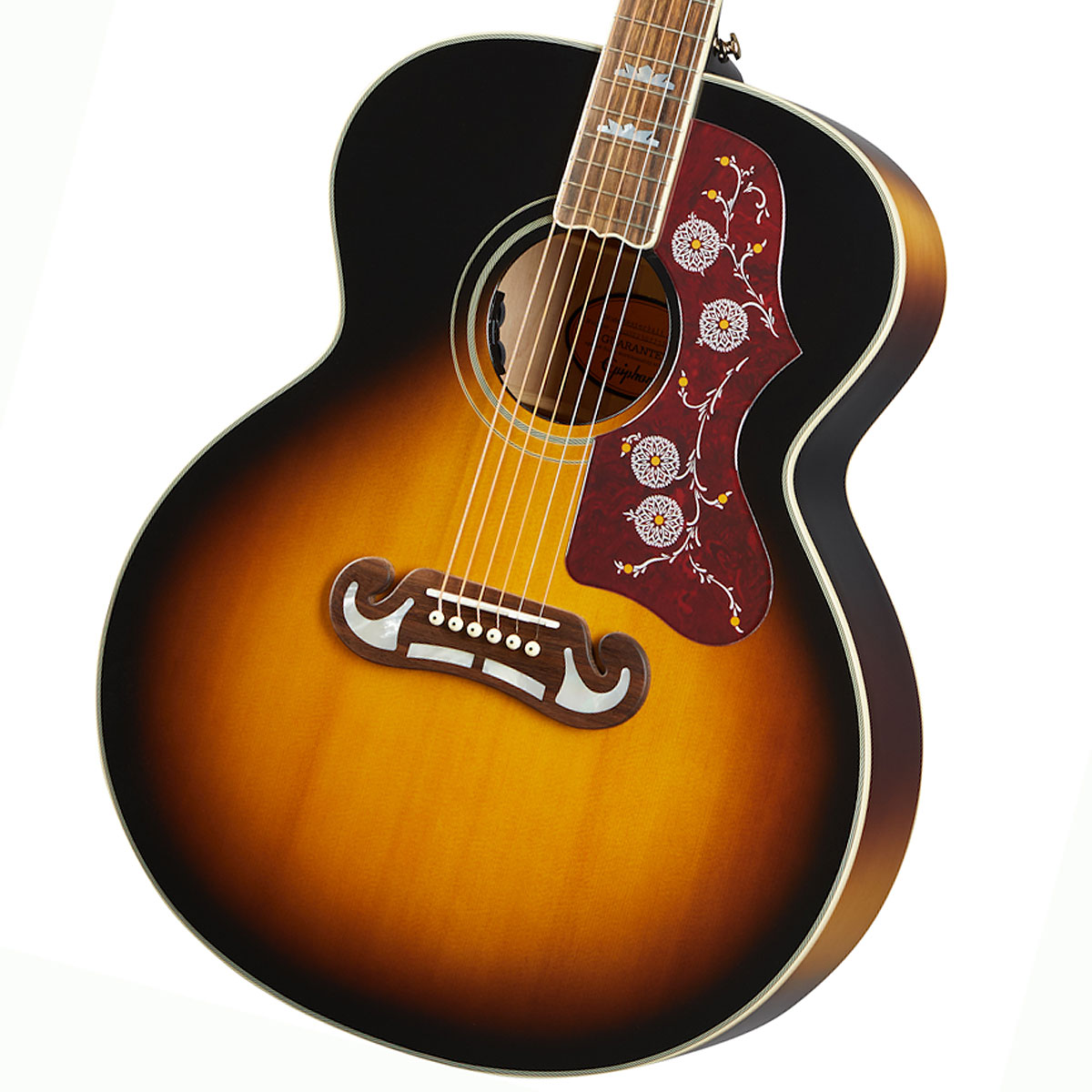 無料サンプルOK 在庫有り Epiphone Masterbilt J-200 Aged Vintage Sunburst アコギ エピフォン Gloss 完全送料無料 J200 アコースティックギター
