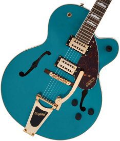 《WEBSHOPクリアランスセール》Gretsch / G2410TG Streamliner Hollow Body Single-Cut with Bigsby and Gold Hardware Ocean Turquoise グレッチ《+4582600680067》【PNG】