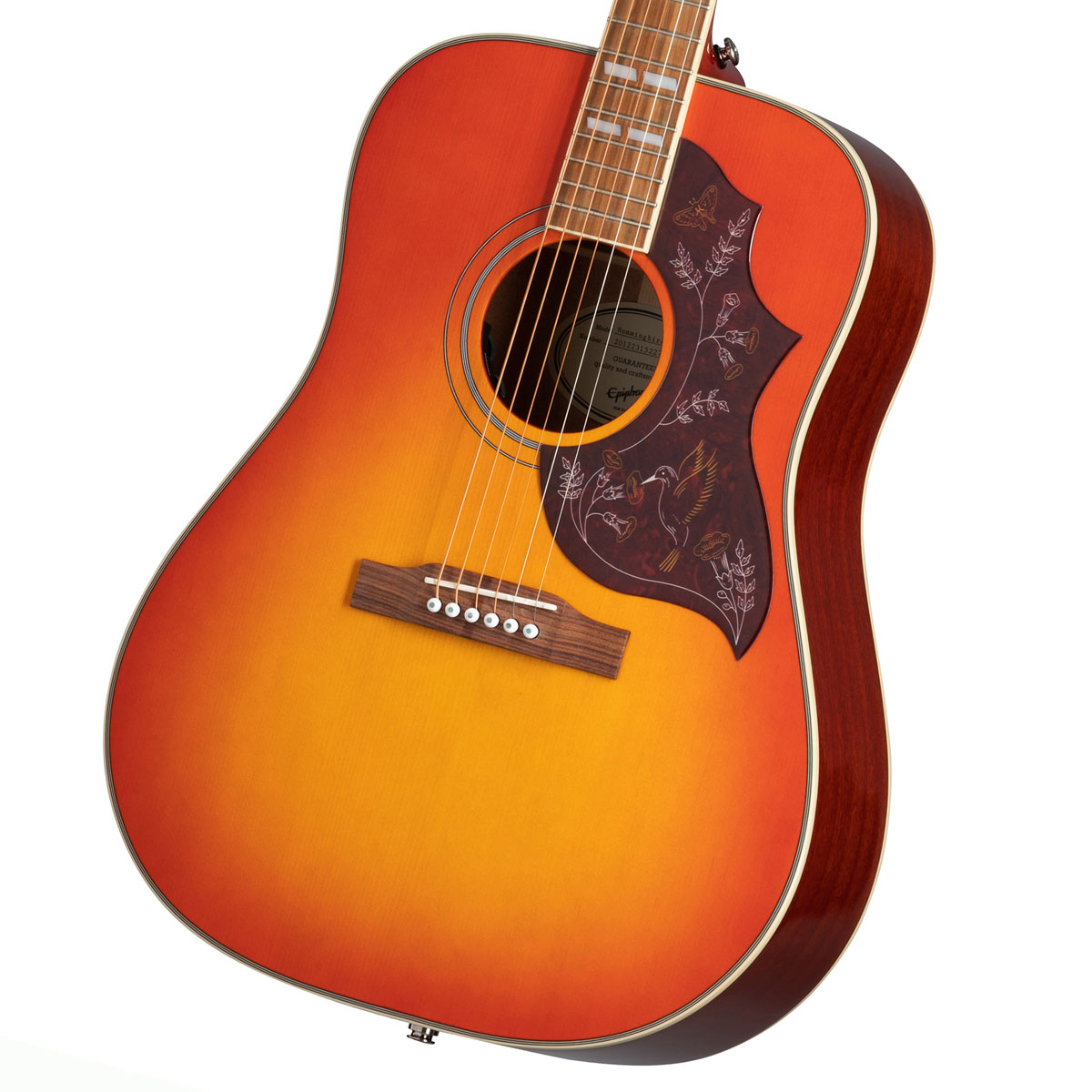 在庫有り Epiphone Hummingbird Studio Faded 新色追加 Cherry Sunburst アコギ エレアコ 気質アップ エピフォン PRO +2308111625005》 《純正アクセサリーセット進呈 アコースティックギター