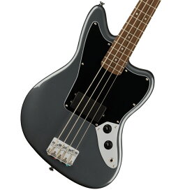 【タイムセール： 2日12時まで】Squier by Fender / Affinity Series Jaguar Bass H Laurel Fingerboard Black Pickguard Charcoal Frost Metallic【YRK】《高音質！BOSSケーブルプレゼント！/+4957054217099》