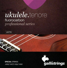 Gallistrings / UX770 Flurocarbon Tennor テナー用ウクレレ弦 イタリア製 【フロロカーボン仕様】