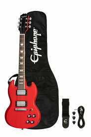 《WEBSHOPクリアランスセール》Epiphone / Power Players SG Lava Red エピフォン 【ギグバッグ/ストラップ/ピック/ギターケーブル付属！】《+4582600680067》【PNG】