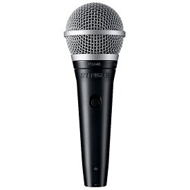 SHURE シュア / PGA48-LC-J (ケーブルなし) カーディオイド・ダイナミック・ボーカルマイクロホン【お取り寄せ商品】【PNG】