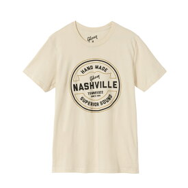 Gibson / GA-TEE-HAND-CRM-MD Handmade in Nashville Tee (Cream) Medium ギブソン Tシャツ Mサイズ【YRK】