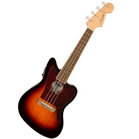 《WEBSHOPクリアランスセール》Fender / Fullerton Jazzmaster Uke Walnut Fingerboard Tortoiseshell Pickguard 3-Color Sunburst フェンダー ウクレレ《+4582600680067》【PNG】