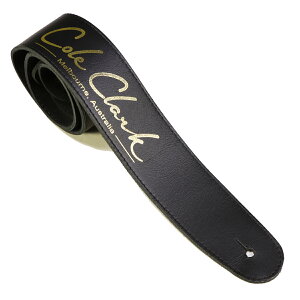 Cole Clark / Leather Strap - Black With Gold Logo �I�[�X�g�����A�� �R�[���N���[�N �X�g���b�v �{��