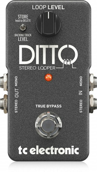 《セール品》[最大5分のループタイム/ステレオI/O装備] tc electronic / Ditto Stereo Looper ディットー・ステレオ・ルーパー ティーシーエレクトロニック 【国内正規品】【PNG】