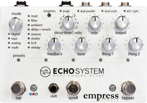 Empress Effects / Echosystem Dual Engine Delay �f�B���C �G�R�[�V�X�e�� �G���v���X�y�������K�i�z