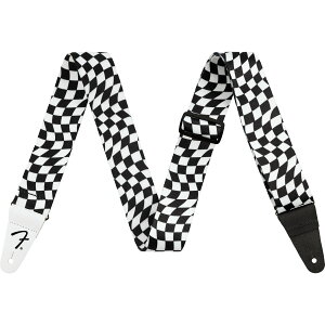 sWEBSHOPNAXZ[tFender / Wavy Checkerboard Polyester Strap Black/White tF_[ [M^[Xgbv]yPNGz