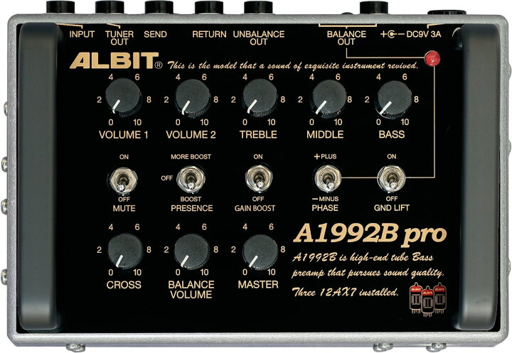 楽天市場】【在庫有り】ALBIT / A1992B pro BASS PRE-AMP 1992 SUPER 