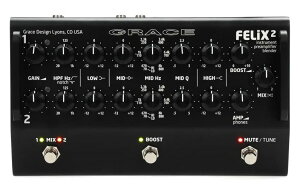 [�X�^�W�I���R�[�f�B���O�i��/2ch�d�l�̊y��p�v���A���v���u�����_�[] Grace Design / FELiX2 Black 2ch Instrument Preamp/Blender/EQ/DI �y��p�v���A���v/�u�����_�[ �O���[�X�f�U�C���y�������K�i�z