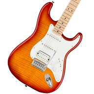 Squier by Fender / Affinity Series Stratocaster FMT HSS Maple Fingerboard White Pickguard Sienna S…