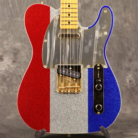 《WEBSHOPクリアランスセール》Fender / Limited Edition Buck Owens Telecaster Maple Fingerboard Red Silver and Blue Sparkle【3.54kg】[S/N MX24059250]【PNG】