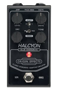《アンプ・エフェクターセール品》ORIGIN EFFECTS / Halcyon Blue Overdrive BLACK EDITION【数量限定モデル】ブラックエディション オーバードライブ【PNG】