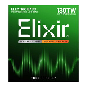 Elixir / 15432 Light B Long TaperWound Electric Bass Nickel Plated Steel 5th with NANOWEB Coating GNT[ yKiz