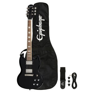 Epiphone / Power Players SG Dark Matter Ebony �y�M�O�o�b�O/�X�g���b�v/�s�b�N/�M�^�[�P�[�u���t���z[2ND�A�E�g���b�g����]�yYRK�z