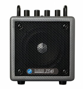 �y�~�G����J���[�E���ʌ���z Phil Jones Bass (PJB) / NANOBASS X4 Carbon Silver �J�[�{���E�V���o�[ Bluetooth/AUX-in���� �t�B���W���[���Y�x�[�X 35W 35���b�g �x�[�X�p�R���{�A���v