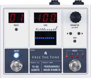 FREE THE TONE / PA-1QA Acoustic PROGRAMMABLE ANALOG 10 BAND EQ �t���[�U�g�[�� �A�R�[�X�e�B�b�N�y��p�v���A���v ���{�� Made in Japan