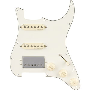 Fender / Pre-Wired Strat Pickguard Quadra Tap/Ultra Noiseless HSS Parchment 11 Hole PG �t�F���_�[ �s�b�N�A�b�v�t���s�b�N�K�[�h�yYRK�z