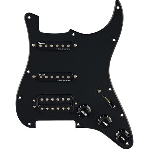 Fender / Pre-Wired Strat Pickguard Quadra Tap/Ultra Noiseless HSS Black 11 Hole PG �t�F���_�[ �s�b�N�A�b�v�t���s�b�N�K�[�h�yYRK�z