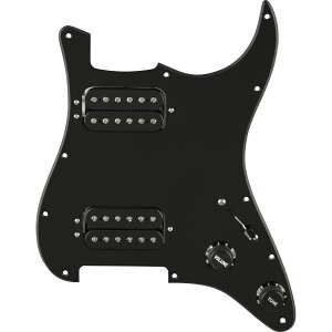 Fender / Pre-Wired Strat Pickguard Quadra Tap HH Black 11 Hole PG �t�F���_�[ �s�b�N�A�b�v�t���s�b�N�K�[�h�yYRK�z
