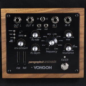 VONGON / PARAGRAPHS II Resonant Low Pass Filter with Stereo Modulators ���[�p�X�t�B���^�[ �y�������K�i�z�yPNG�z