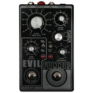 DEATH BY AUDIO / EVIL FILTER Psycho multimode filter �{ Fuzz �}���`���[�h�E�t�B���^�[�{�t�@�Y �f�X�o�C�I�[�f�B�I�y�������K�i�z�yPNG�z