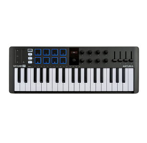 Arturia �A�[�g���A / MiniLab 37 BK �x���V�e�B�Ή�37key�X�������� MIDI�R���g���[���[�yPNG�z
