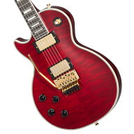 Epiphone / Inspired by Gibson Alex Lifeson Les Paul Custom Axcess Quilt Ruby LH Left Handed エピフ…