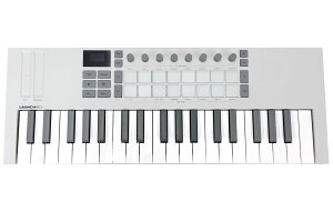 Novation �m�x�[�V���� / Launchkey Mini 37 MK4 White 37���V���Z�A�N�V�����E�~�j���Ձy�f���g�p�i�����z�yPNG�z