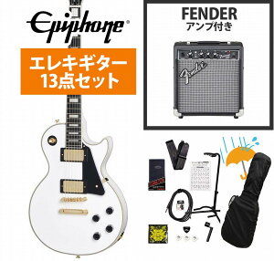 Epiphone / Inspired by Gibson Les Paul Custom Alpine White GstH X |[ JX^ Fender 10WAvtGLM^[S҃ZbgRyYRKz