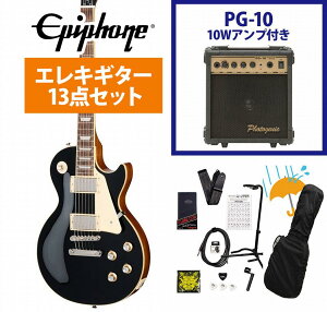 Epiphone / Inspired by Gibson Les Paul Standard 60s Ebony �G�s�t�H�� ���X �|�[�� PG-10�A���v�t���G���L�M�^�[���S�҃Z�b�gR�yYRK�z